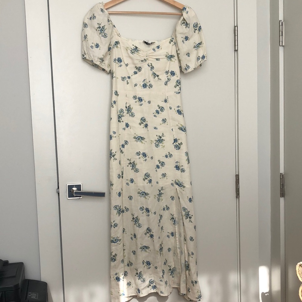 &Other Stories Floral Midi Dress